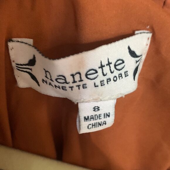 Nanette Lepore pleated accordion mock turtleneck sleeveless midi dress - Picture 7 of 9